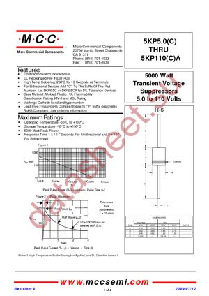 5KP10A-TP datasheet  